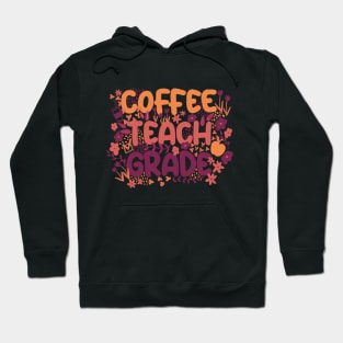 Coffee Teach Grade in Orange Hoodie